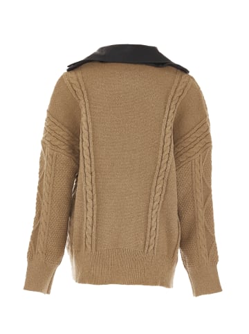 NAEMI Damen Strickjacke in Taupe