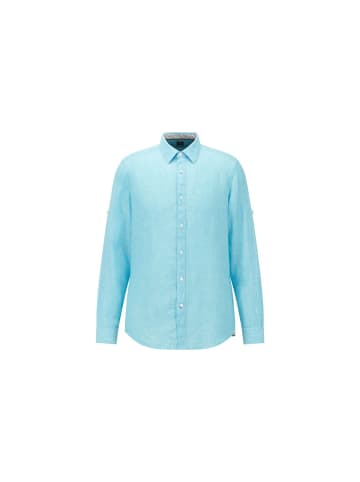 Hugo Boss Knopfleisten Langarmshirt für Herren in unifarben in uni