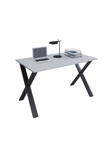 VCM  Schreibtisch Bürotisch Computertisch 140x80 Lona X in Schwarz / Grau