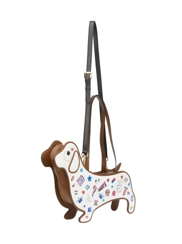 myMo Women Handbag in White Brown