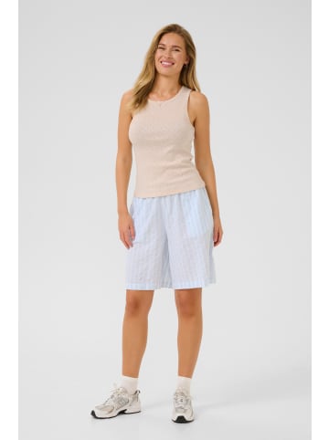 Kaffe Ärmellose Bluse KAelia Tight fit in Sand Melange