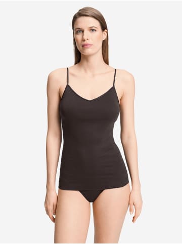 Hanro Spaghettitop Cotton Seamless in dark mocha