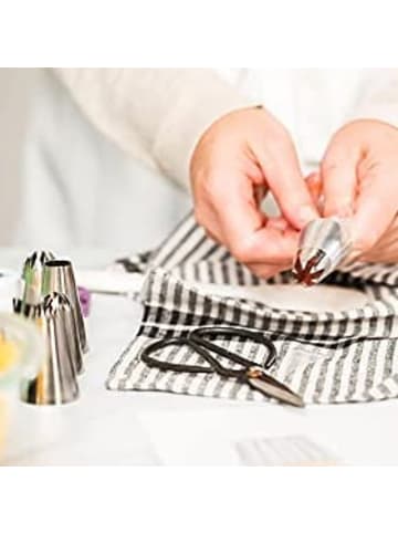 Wenburg Spritzbeutel 100er-Set 30cm  Weiß