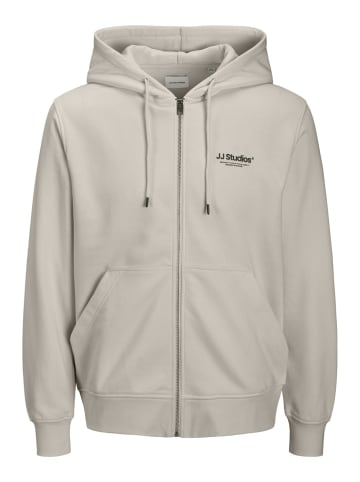 Jack & Jones Sweatshirt JJESOHO SWEAT ZIP HOOD in Grau