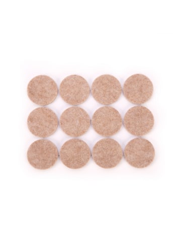Tescoma Selbstklebende Filzgleiter PRESTO Durchmesser 25mm, 24 Stück in beige