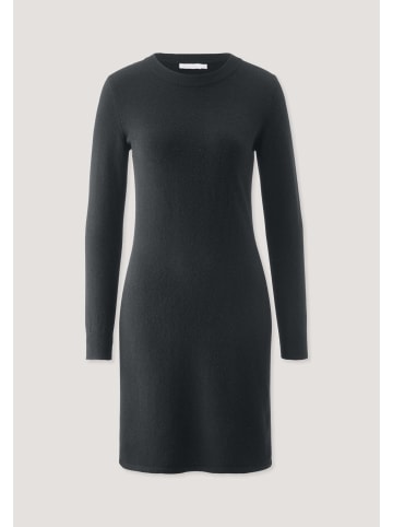 Hessnatur Strick Kleid Regular in schwarz