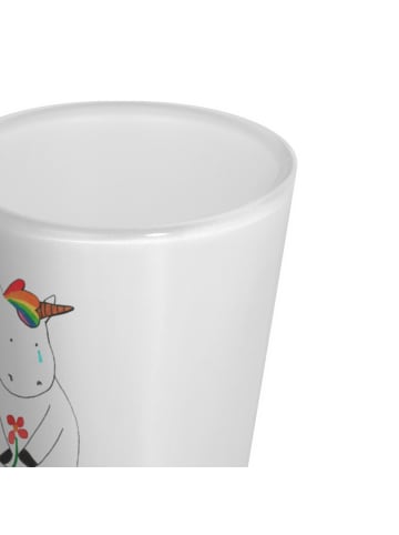 Mr. & Mrs. Panda Schnapsglas Einhorn Traurig ohne Spruch in Transparent