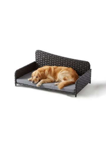 relaxdays Hundebett "XL" in Grau – (B)87 x (H)38 x (T)49 cm