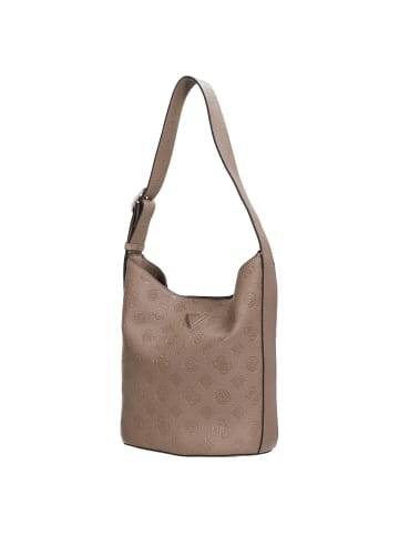 Guess Cresidia II - Beuteltasche (black logo) in dark taupe logo