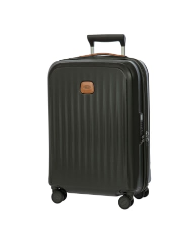 BRIC`s Taormina - 4-Rollen-Kabinentrolley S 55 cm erw. USB (blau) in olive