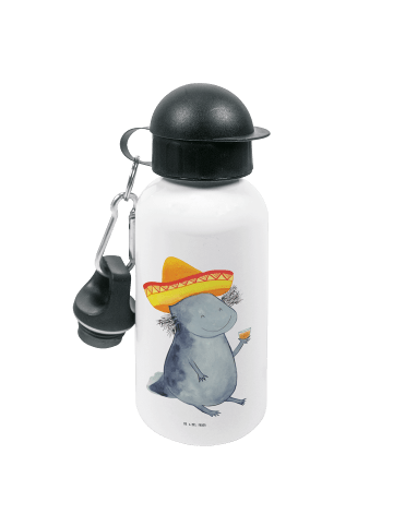 Mr. & Mrs. Panda Kindertrinkflasche Axolotl Tequila ohne Spruch in Weiß