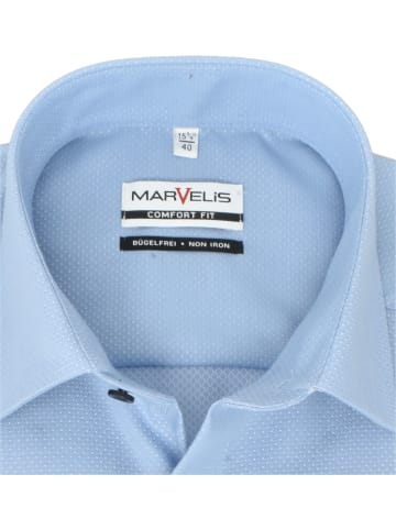 MARVELIS Comfort Fit Businesshemd in Hellblau