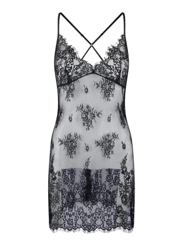 Linga Dore aus Spitze Chemise in Schwarz