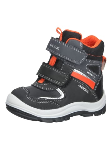 Geox Stiefelette in Schwarz/Orange