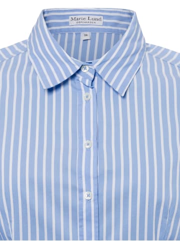 Marie Lund Bluse in hellblau weiß - 0004