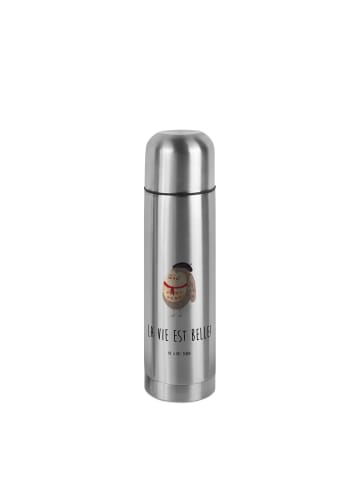 Mr. & Mrs. Panda Thermo-Trinkflasche Eule Frankreich mit Spruch in Transparent
