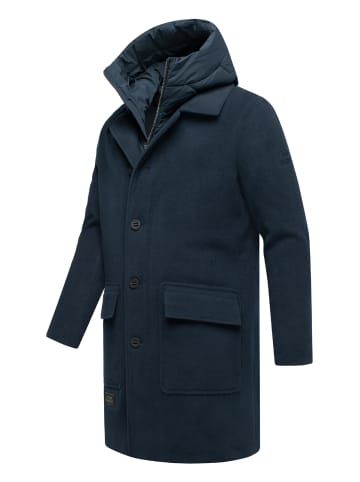 STONE HARBOUR Wollmantel Thiagoo XX in Navy