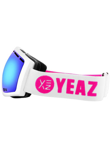 YEAZ PEAK Ski- Snowboardbrille rot/weiß in weiß