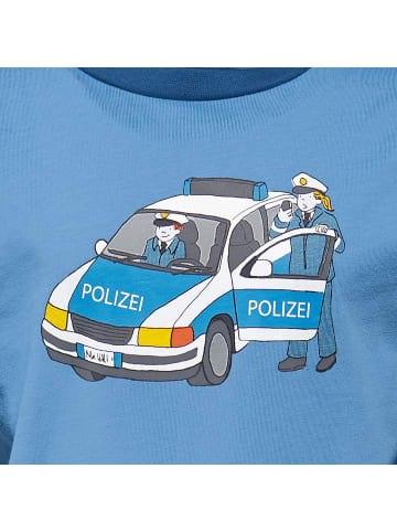 Erwin Müller Single-Jersey Kinder-Schlafanzug in blau/marine