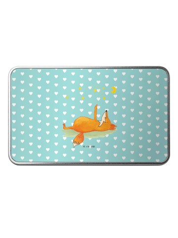 Mr. & Mrs. Panda Dose Fuchs Sterne ohne Spruch in Türkis Pastell