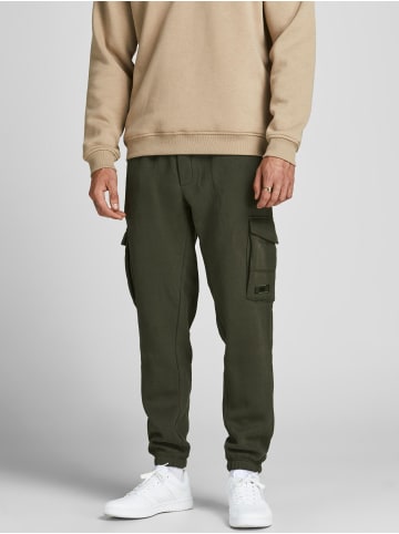 Jack & Jones Cargo Pants Weiche Jogginghose JPSTGORDON in Dunkelgrün