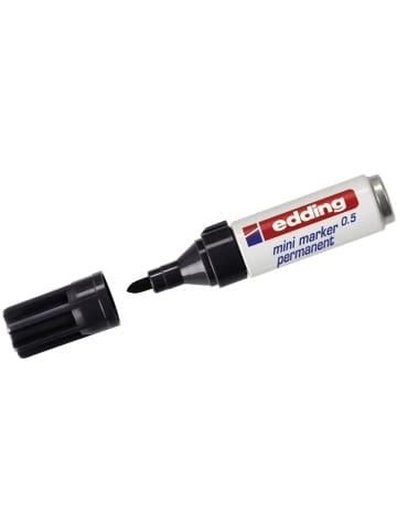 edding Permanentmarker edding mini 0.5 Packung mit 10 Stück schwarz
