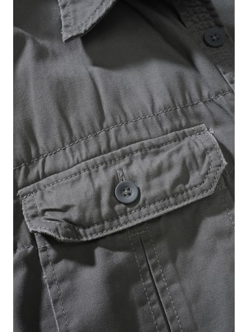 Brandit Long Sleeve Shirt in charcoal grey