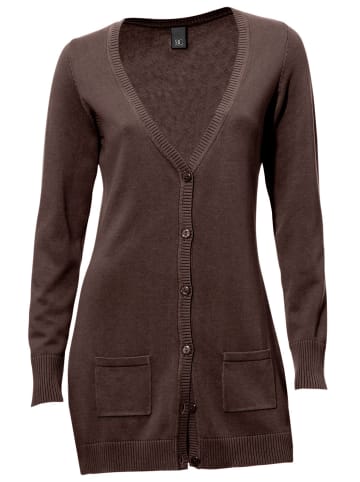 Heine Feinstrickjacke in schokobraun