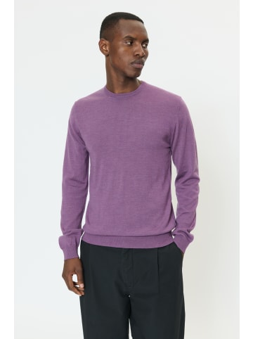 Matinique Strickpullover Margrate Gerade Passform in Purple Passion Melange