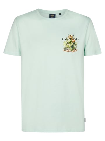 Petrol Industries T-Shirt mit Rückenprint Magma in Grün