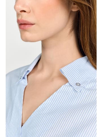 Rich & Royal Bluse in hellblau weiß