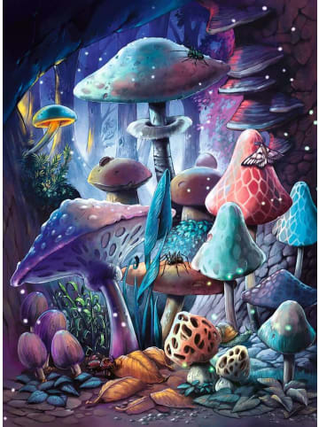 Ravensburger Puzzle 500 Teile Erwachsenenpuzzle 500 Teile - Pilze im Mondschein Ab 12 Jahre in bunt