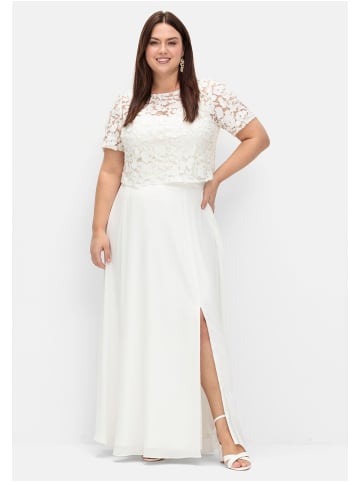 sheego Chiffonrock in offwhite