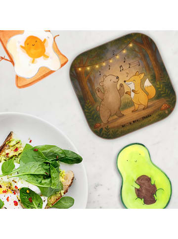 Mr. & Mrs. Panda Untersetzer für Gläser Hase Tanzen Design ohne ... in Weiß