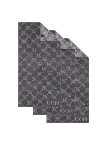 JOOP! Handtuch 3er Pack in Anthrazit Cornflower