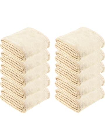 REDBEST Fleece, Microfaser Fleece Wohndecke 10er-Pack in natur