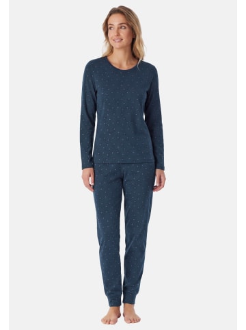 Schiesser Schlafanzug Casual Essentials in Ultra violett