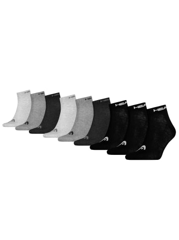 HEAD Socken 9er Pack in Grau/Schwarz