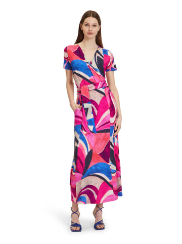 Betty Barclay Jerseykleid kurzarm in Pink/Blue