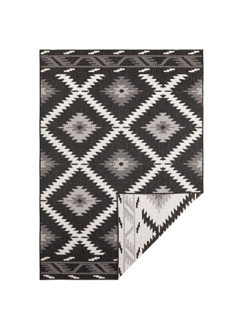 NORTHRUGS In- & Outdoor Wendeteppich Malibu Schwarz Creme