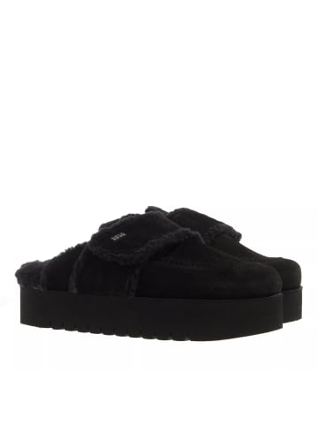 Nubikk Teddy Chunky Fur (L) Black Raven Suede in black