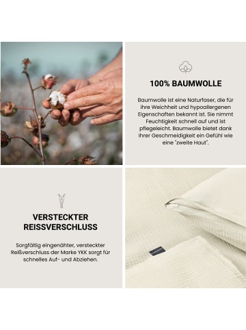 Schiesser Musselin-Bettwäscheset Molly in Offwhite