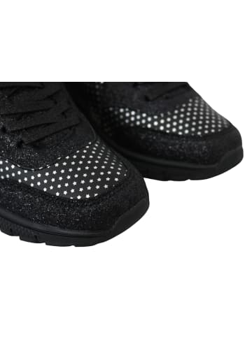 Plein Sport Schwarz Polyester Runner Jasmines Sneaker Schuhe