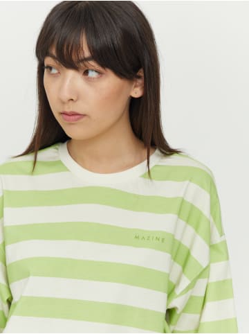 MAZINE T-Shirt Ravi T in apple green/offwhite