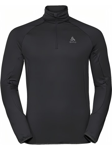 Odlo Longsleeve "Mid Layer 1/2 Zip Berra Light" in Schwarz