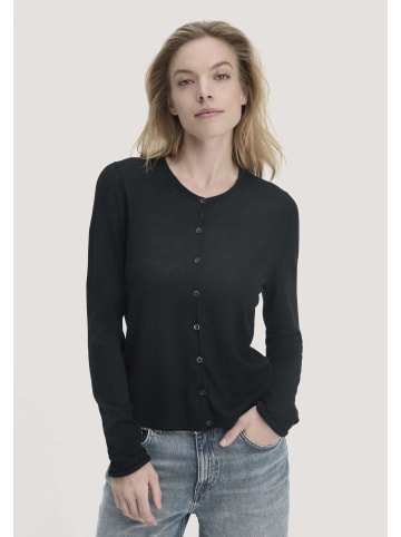 Hessnatur Strick Jacke in schwarz