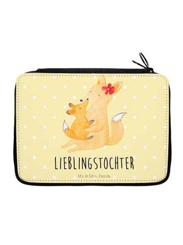 Mr. & Mrs. Panda Bleistiftetui Fuchs Mama mit Spruch in Gelb Pastell