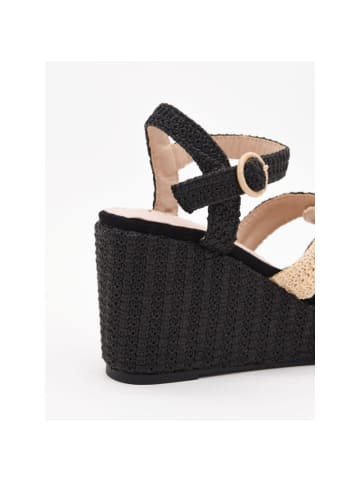 Montevita Sandalen Keil-Espadrillesandalen in Schwarz