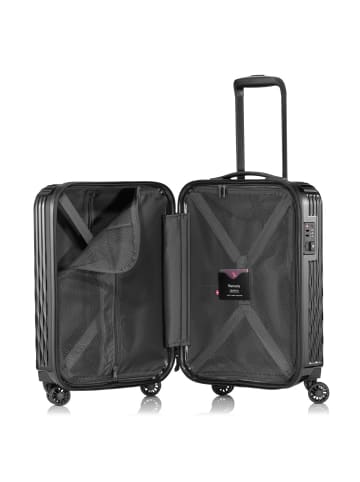 Pack Easy Flow 4 Rollen Kabinentrolley S 52 cm in schwarz