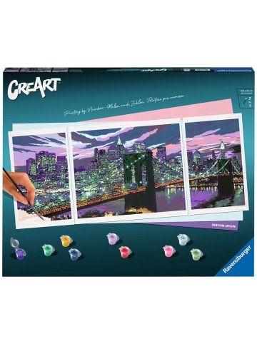 Ravensburger Malprodukte CreArt Premium Triptychon - Skyline von New York CreArt - Premium Triptychon Ab 12 Jahre in bunt
